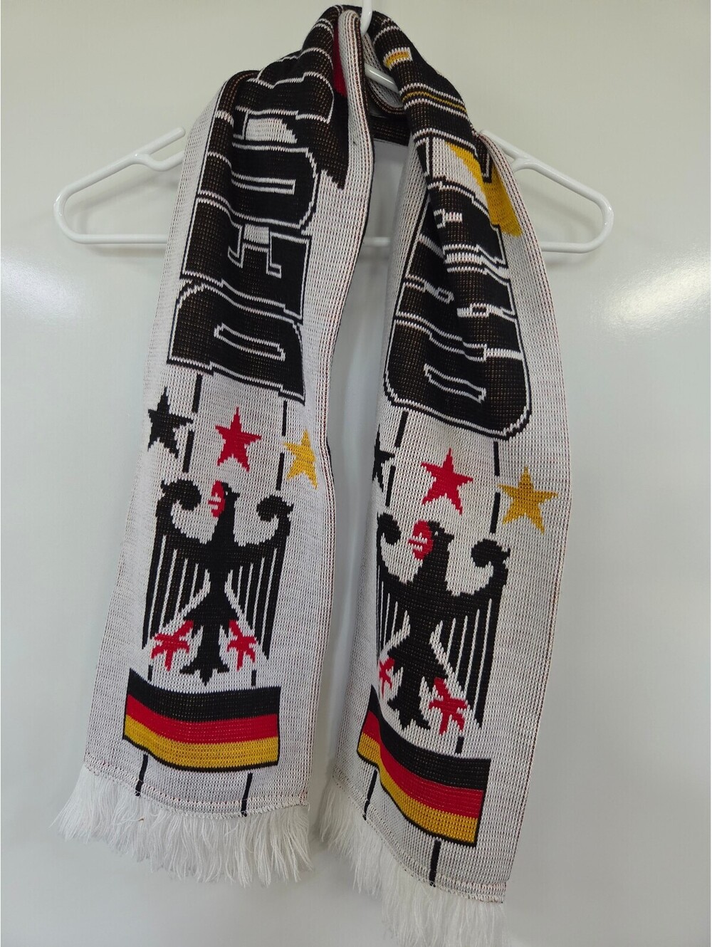 Germany National Team Knit Scarf with Eagle and Flag Design